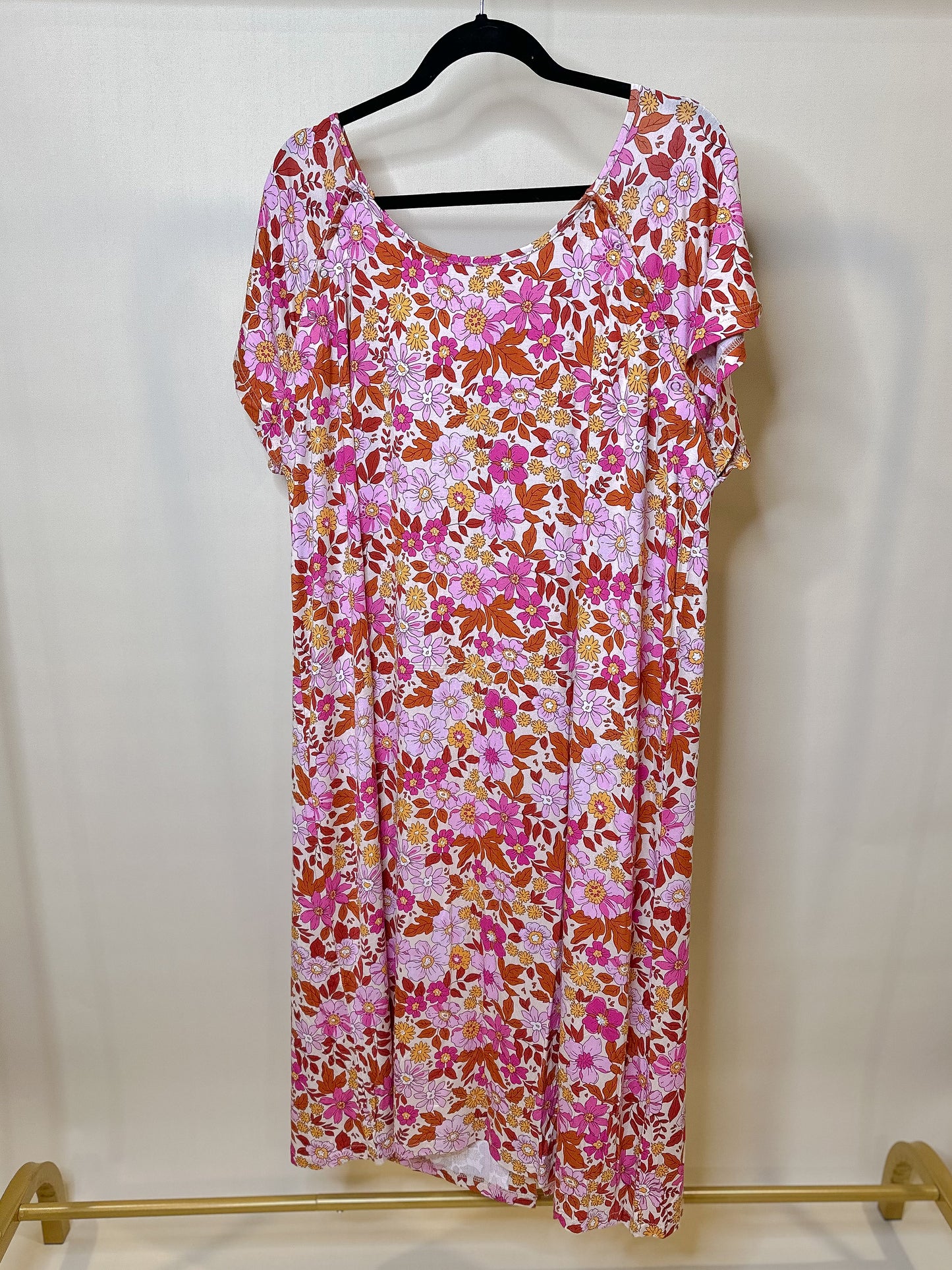 Wild Child Flower Mommy Labor Delivery Gown